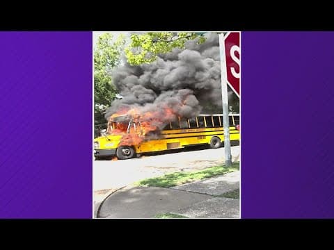 Spring Branch ISD school bus catches fire with students on board