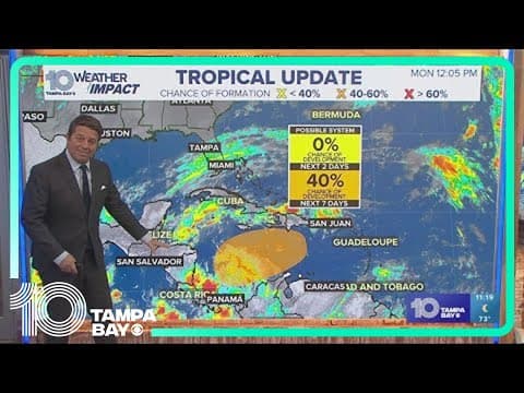 Tracking the Tropics: Disturbance has 40% chance of development