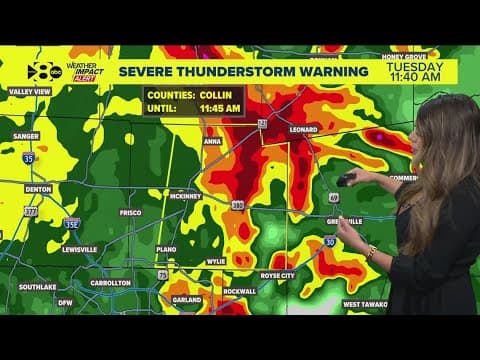 DFW Weather: Storms moving through North Texas, latest forecast and timeline