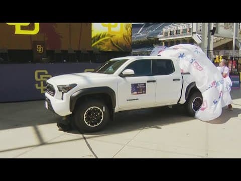 San Diego Marine veteran receives brand new truck at Petco Park