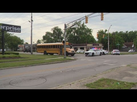Girl hit by SUV while crossing street to get on school bus