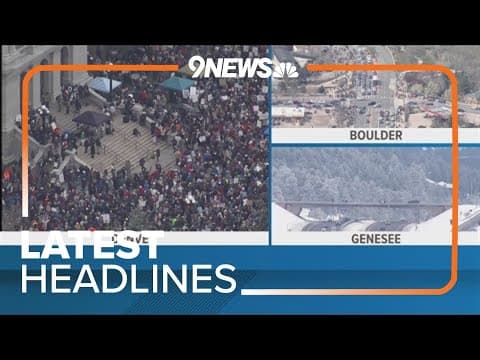 Latest headlines | Protesters gather in Colorado to push back against policies of Trump, Musk