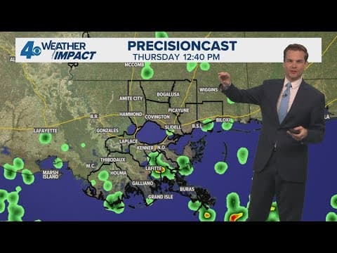 New Orleans Weather Impact: Scattered storms Thursday, temps in the 90s