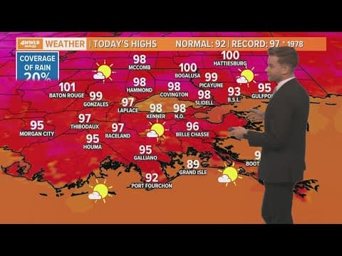 Weather: Back to near 100° through the weekend
