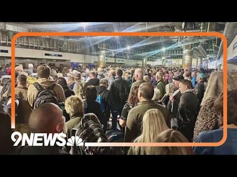 DIA crews working to fix trains after day of long delays