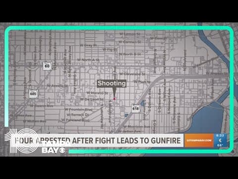4 arrested after fight leads to shooting near SoHo in Tampa, Florida