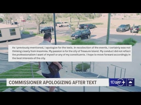 Treasure Island commissioner blames sexually suggestive text on 'not thinking clearly from insomnia'