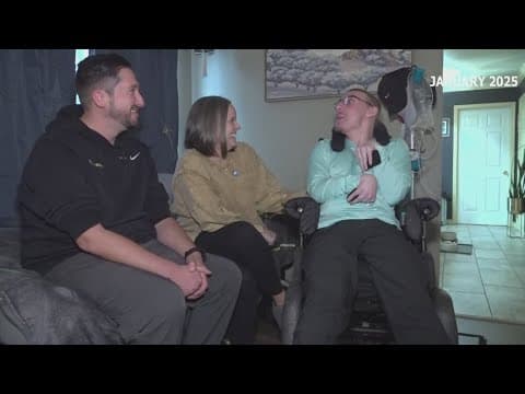 Paralyzed Powell teen returns to his bedroom after two years thanks to life-changing gift
