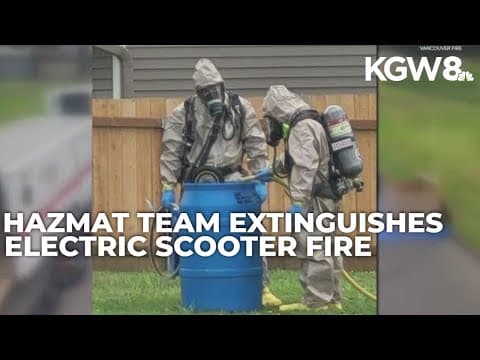 Electric scooter catches on fire in Vancouver