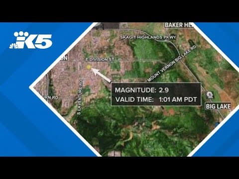 Magnitude 2.9 earthquake strikes Mount Vernon overnight