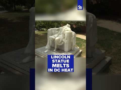 Abraham Lincoln statue melts in DC heat