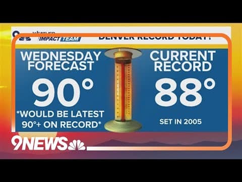 Latest forecast | Hottest October day on record possible in Denver today
