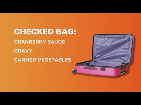 How to get Thanksgiving food through airport security