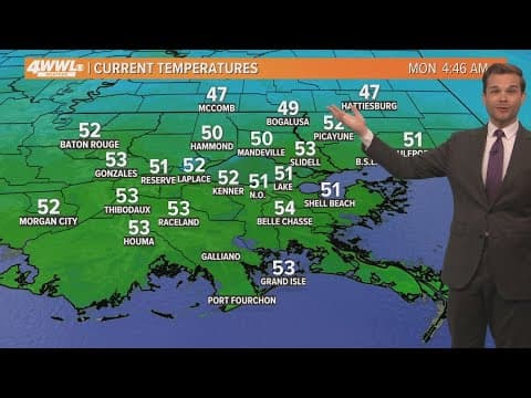 New Orleans Weather: Dry, cool weather for a few days, but rain possible midweek