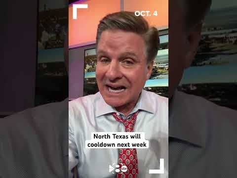 A cooldown is on tap for North Texas next week.