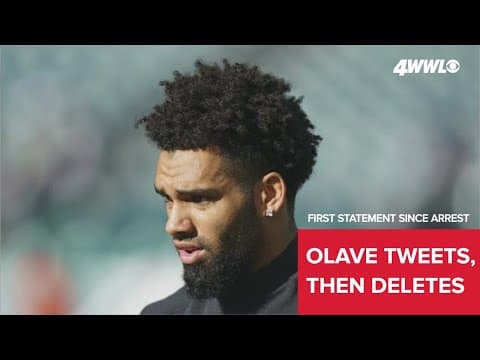 Chris Olave makes first statement since arrest in now deleted social media post