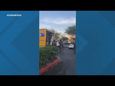 Video shows agents hopping out of rental truck to take several into custody outside Home Depot