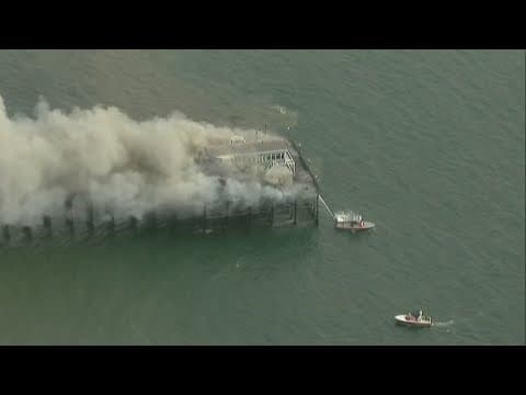 Oceanside Pier fire | Massive plumes of smoke seen for miles