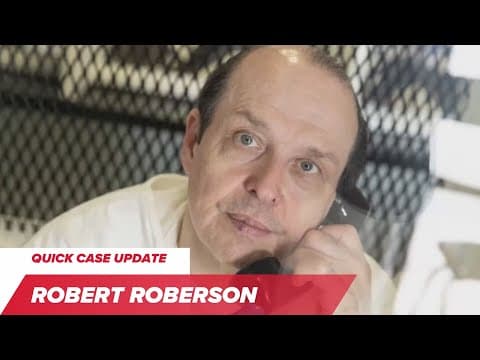 ROBERT ROBERSON: Texas father on death row awaits execution in "shaken baby syndrome" case