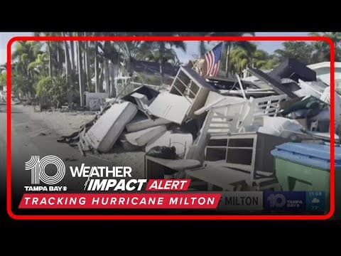 Crews working to clear debris on Anna Maria Island ahead of Milton