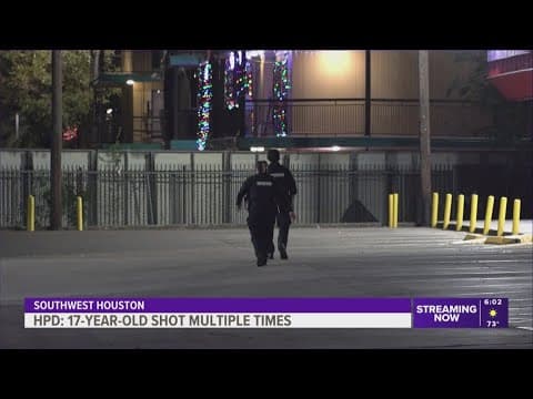 Houston police: 17-year-old shot multiple times
