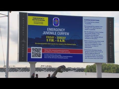 PGPD addresses new curfew for minors at National Harbor