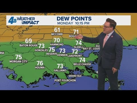 New Orleans Weather: Less humid and no tropical threats to end August