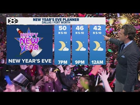 DFW Weather: Chilly New Year's Eve night ahead