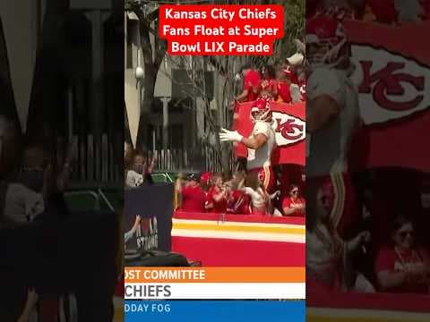 Kansas City Chiefs Fans Float rolls through NOLA