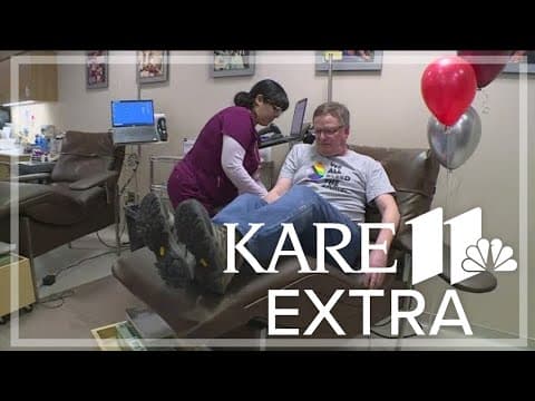 Man donates 100th gallon of blood