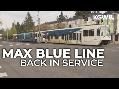 MAX Blue Line trains back in service after two-week closure