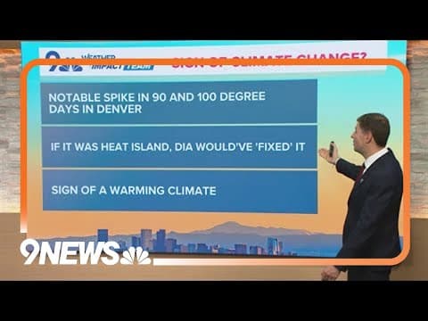 Climate-related impacts of 100-degree heat