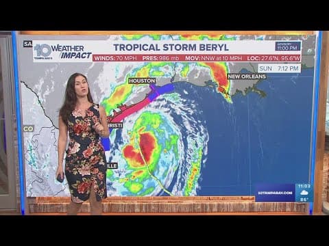 Tracking the Tropics: Beryl forecast to make landfall as a hurricane along middle Texas coast
