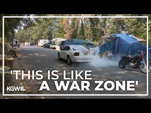Tensions rise around Southeast Portland homeless camp