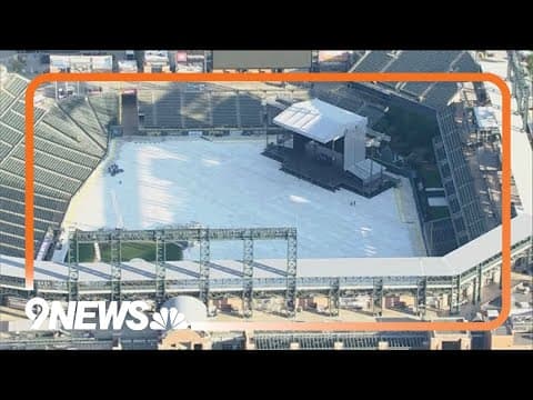 Billy Joel in Denver: Crew set up for Coors Field concert