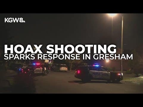 False shooting report prompts Gresham police response