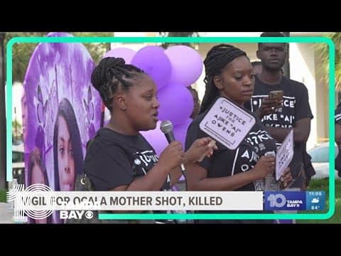 Family, community hold vigil for Florida mother shot, killed by neighbor