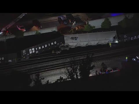 Update: train derailment in Fredericksburg