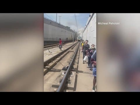 Several DART passengers taken to hospital after train catches fire