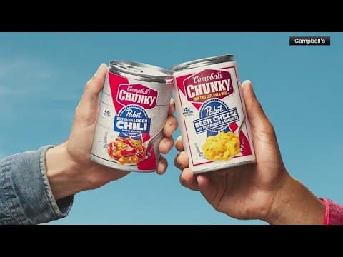 Campbell's Soup and Pabst Blue Ribbon team up