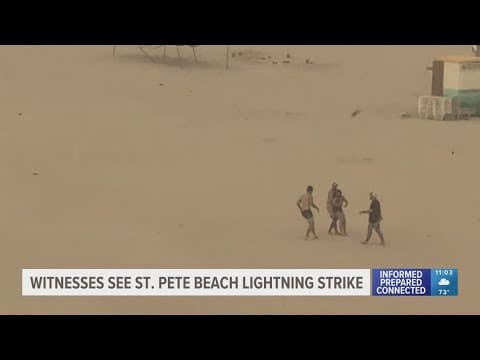 3 family members, including 17-year-old girl, struck by lightning on St. Pete Beach