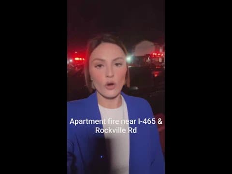 Multiple people displaced by west Indy apartment fire