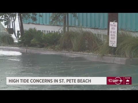Significant flooding expected in low lying neighborhoods across Tampa Bay as high tide rolls