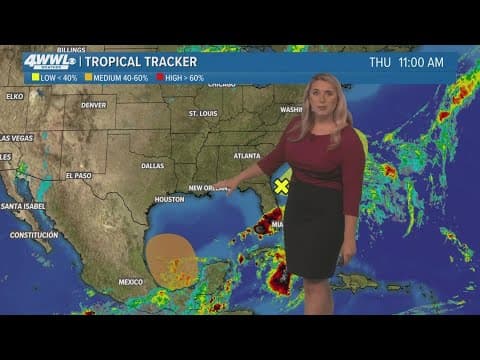 Thursday noon Tropical update: Chances of a system developing in Gulf increase