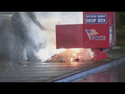 Early voting continues as ballot boxes were set on fire in in Pacific Northwest
