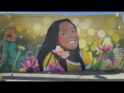 Fort Worth students, artists dedicate mural to Gainesville girl who died by suicide