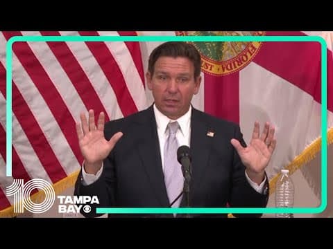 Here's what Gov. DeSantis said about the rising number of threats toward Florida schools