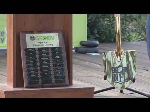 Volunteers planting trees ahead in NOLA ahead of hosting Super Bowl LIX