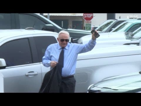 Cowboys owner Jerry Jones arrives at court before Day 2 of trial