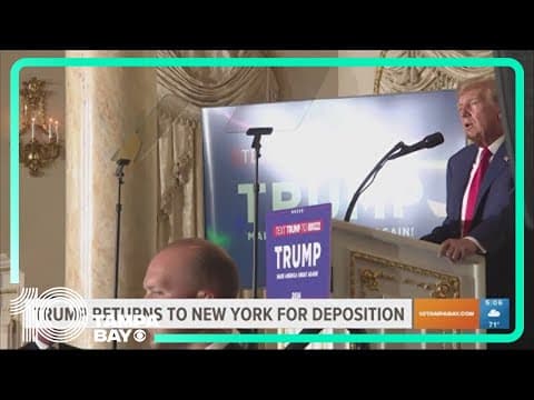 Trump returns to New York for deposition on Thursday